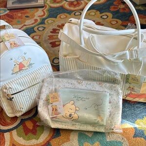 Disney Winnie the Pooh Baby Bag Set - White and Green